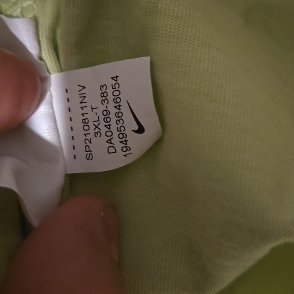 Nike Sportswear Men's Camouflage Lime Green Yellow Shirt 3XL TALL Nike Tee - Picture 7 of 9